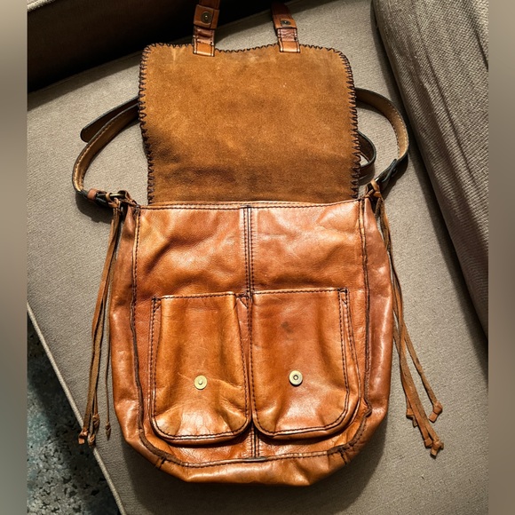 Vintage Patricia Nash Leather Patchwork Armeno Messenger Bag Purse - Picture 5 of 9